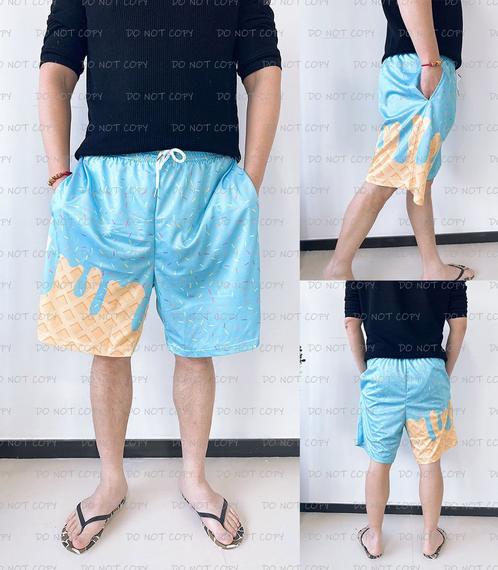 Men and Boys's Ice Cream Swim Trunks