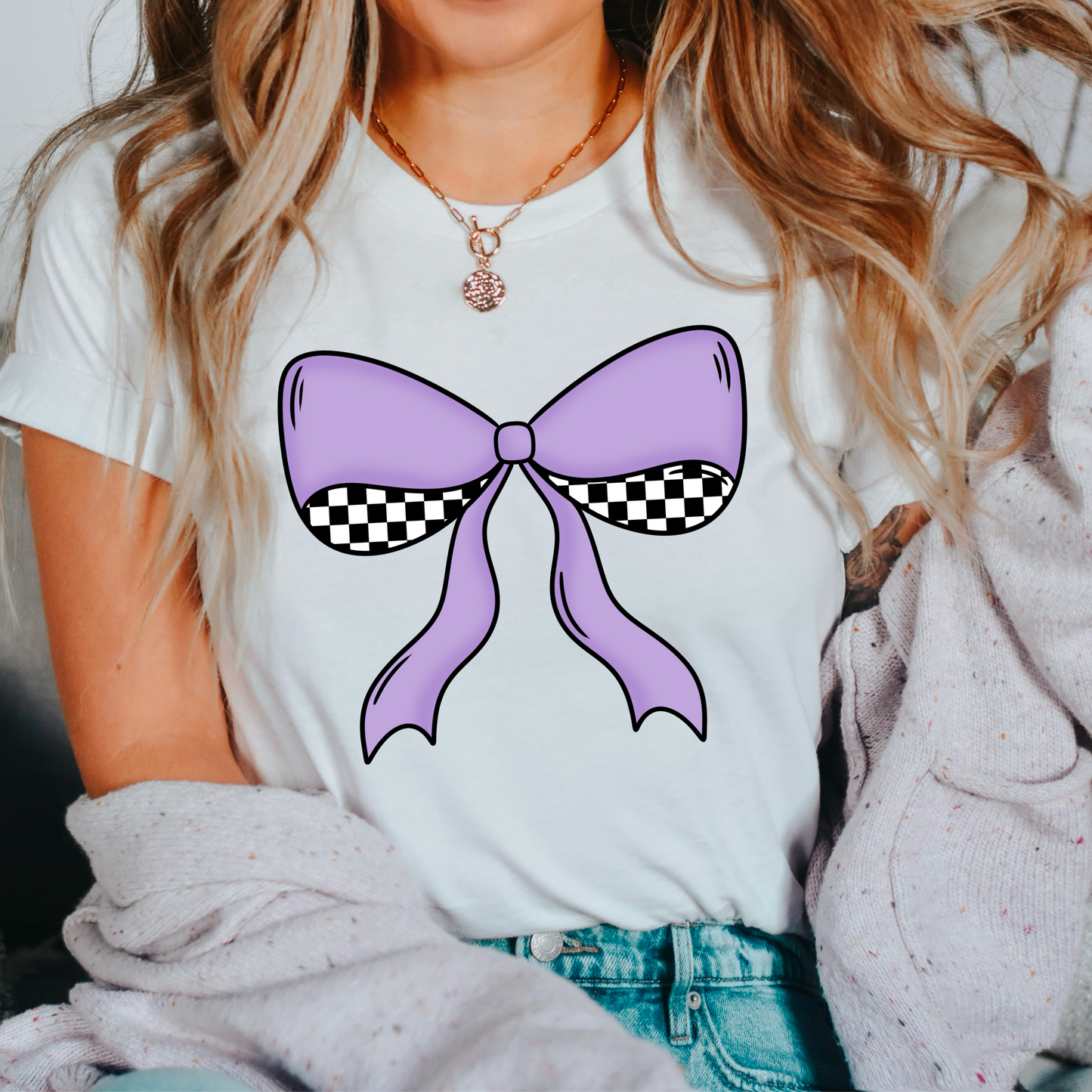 Purple_Checkered_Bow
