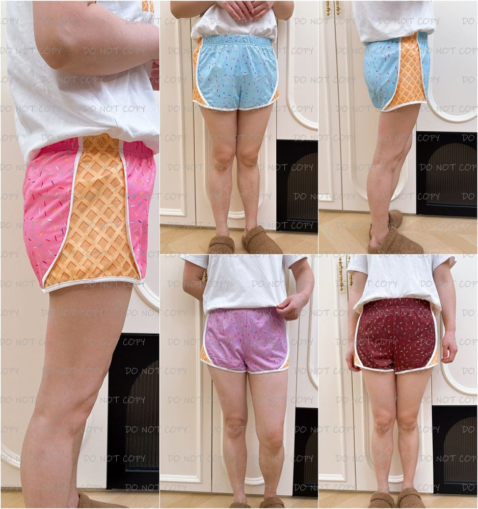 Women and Girl's Ice Cream Shorts